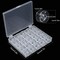 Bobbin Box,Machine Bobbin Organizer Plastic Case,Transparent 25 Slots Empty Bobbins Spools Box,Sewing Craft Plastic Case Storage Box for Sewing Machine